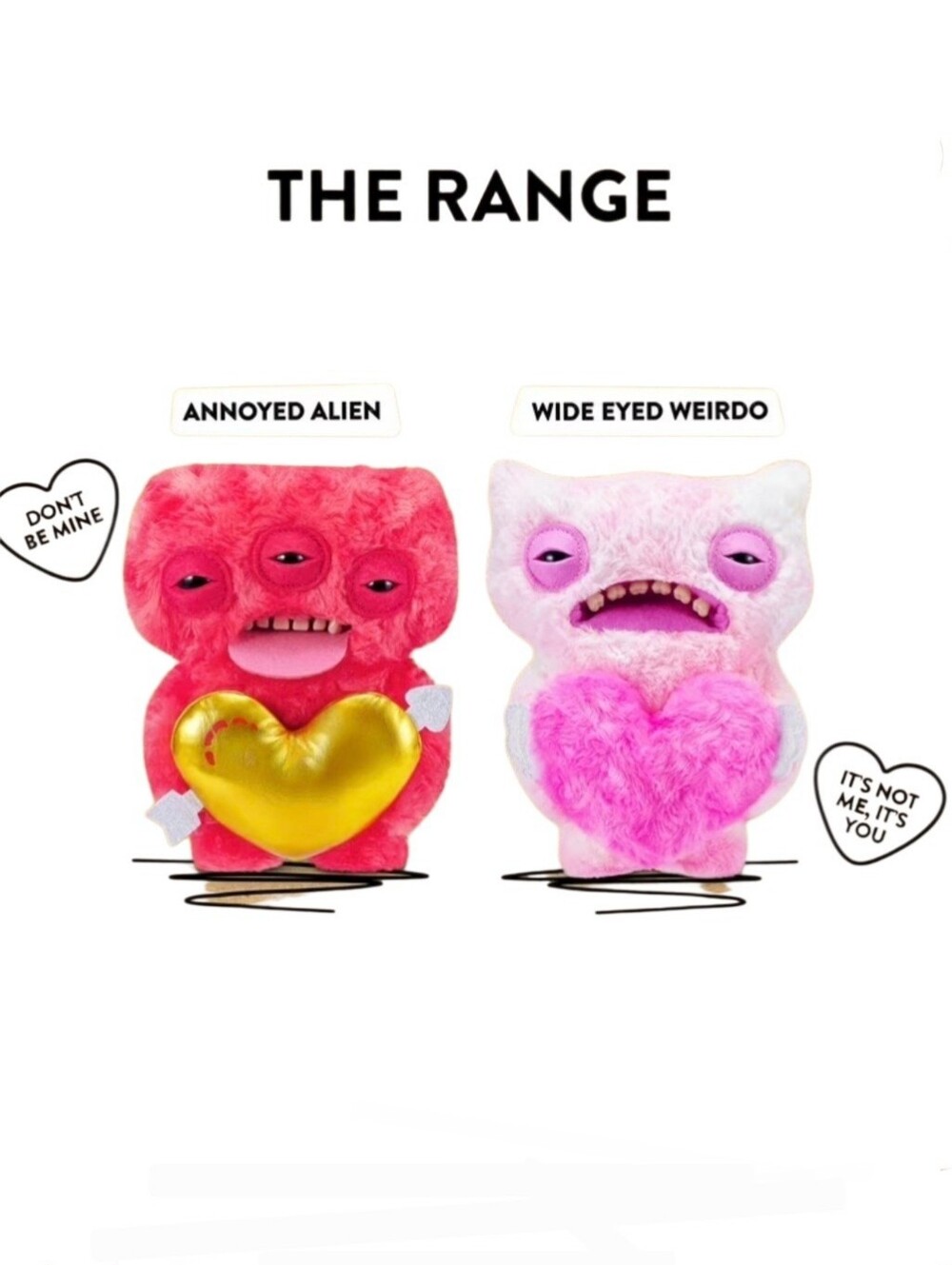 Fuggler Love Fugg Annoyed Alien and Wide Eyed Weirdo Zuru New